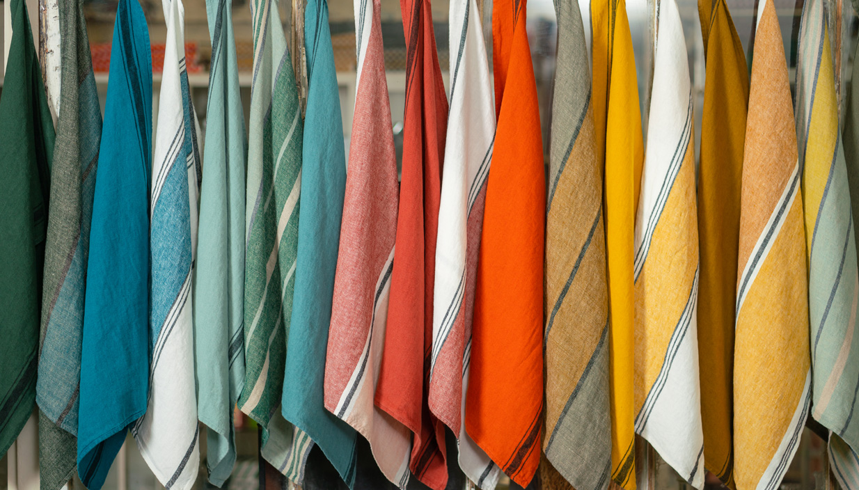 Linen Stripe Tea Towels