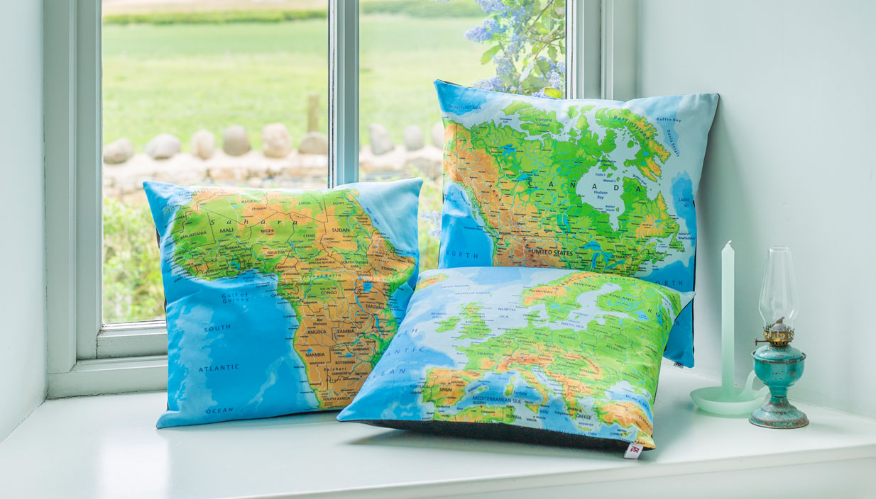 Map Cushions