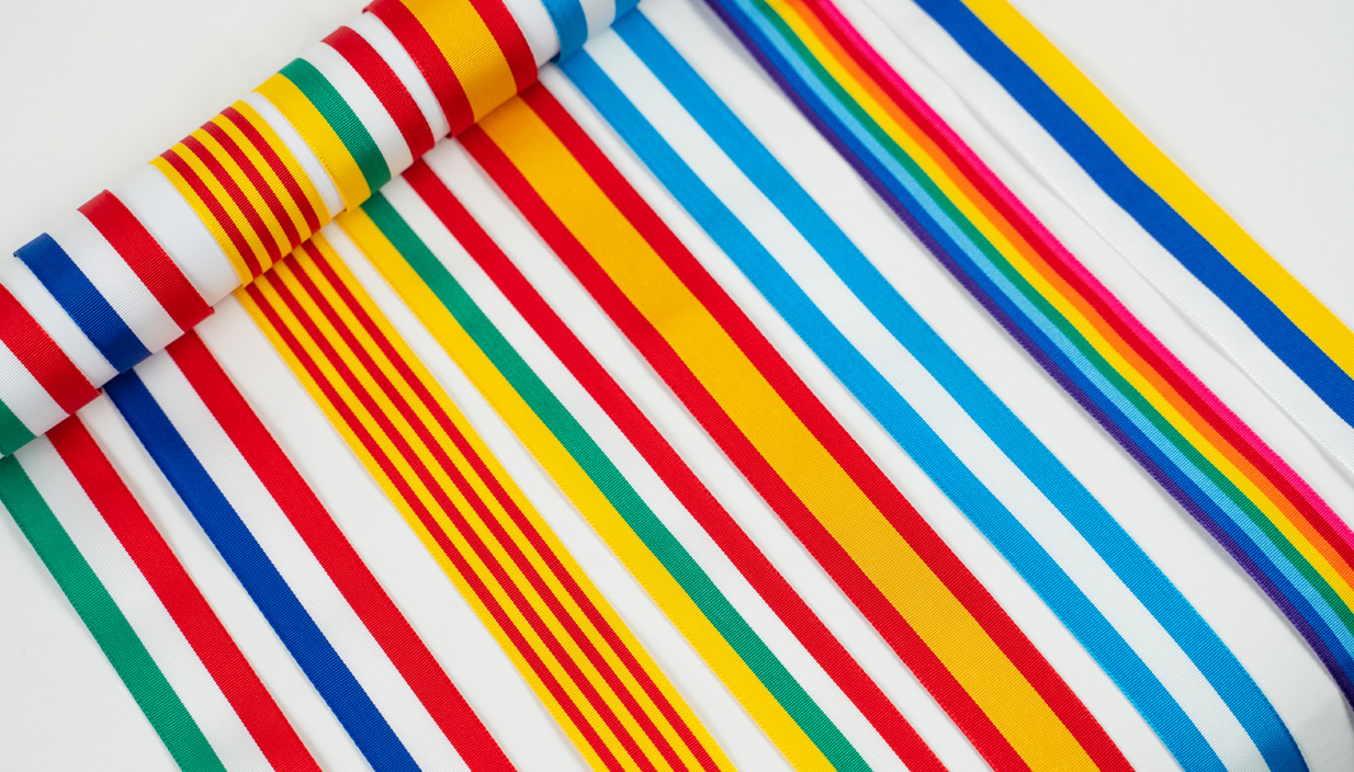 Wide Flag Stripe Ribbon