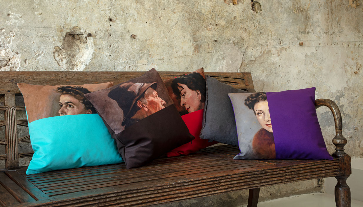Velvet Portrait Cushions