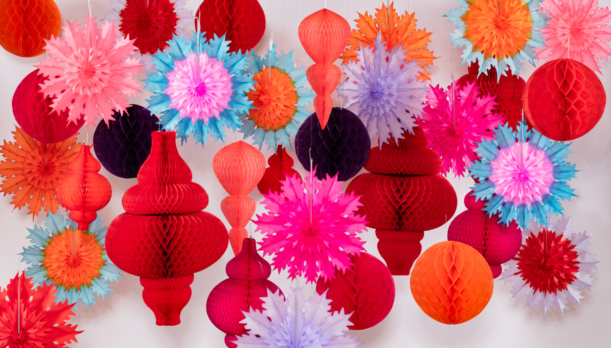 Red Hot Paper Decorations