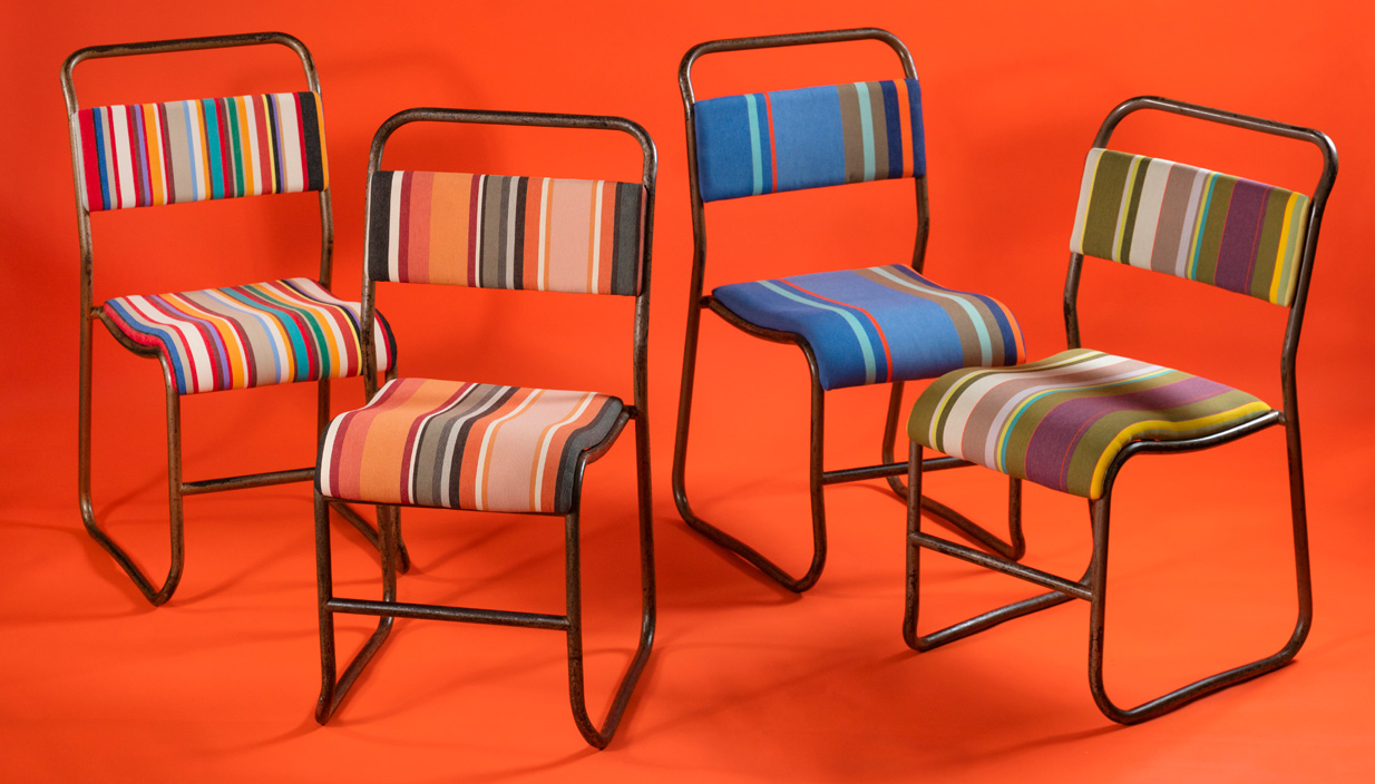 Metal Stripe Chairs