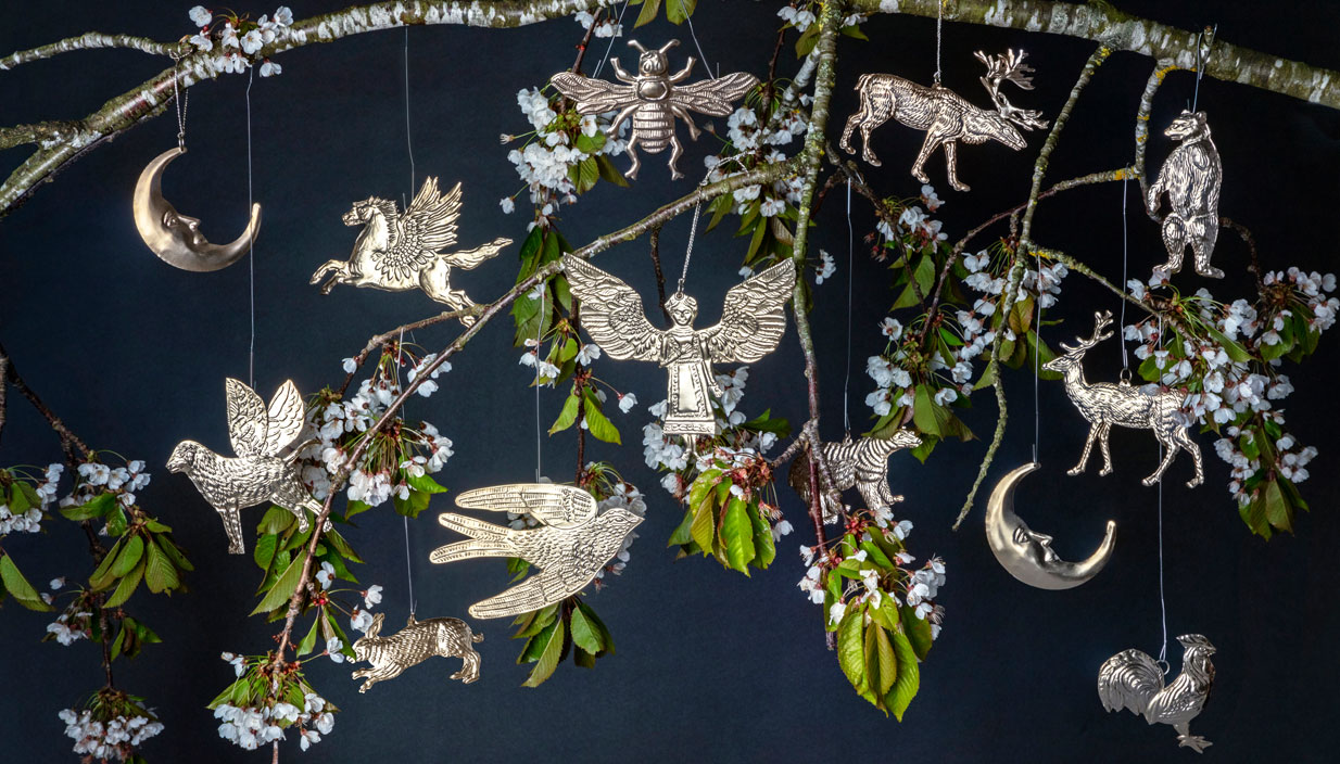 Pressed Silver Decorations