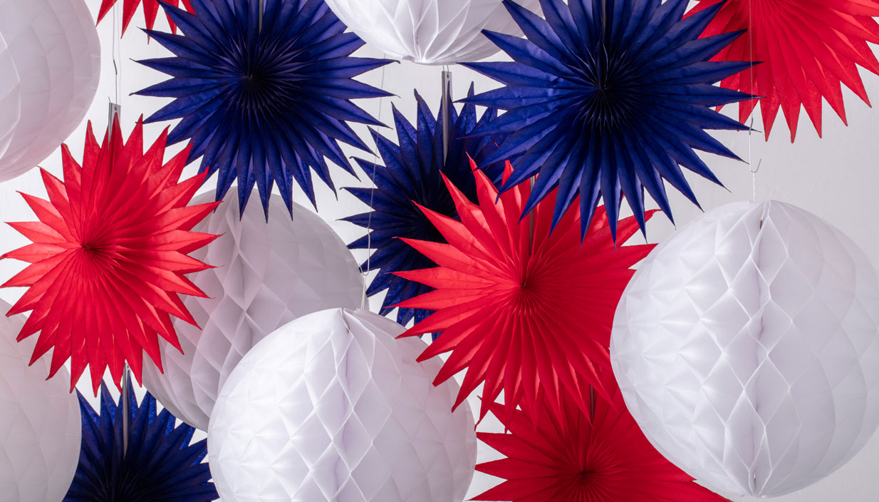 Red White & Blue Decorations