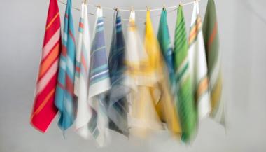 Recycled Cotton Stripe Tea Towels