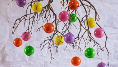 Papier Mache Ball Decorations