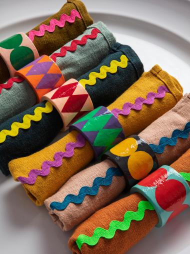 Papier Mache Napkin Rings