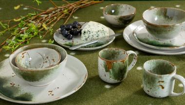 Green & Natural Stoneware