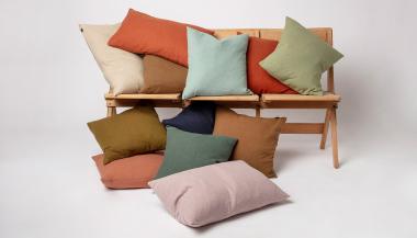 Plain Linen Rich Cushions