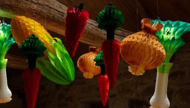 Paper Vegetable Decorations
