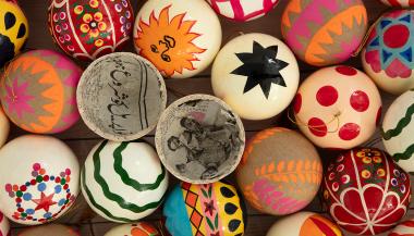 Papier Mache Ball Decorations