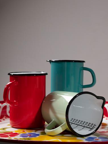 Enamelled Jugs With Scale