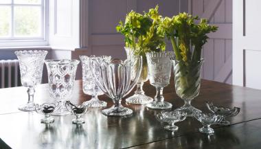 Old Glass Celery Vases