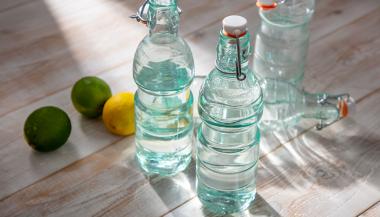 Glass Water Bottle