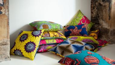 African Batik Print Cushions