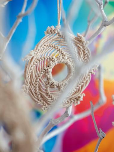 Macrame Whirl Decoration
