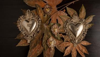 Silver Heart Milagros