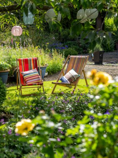 French Stripe Deckchairs