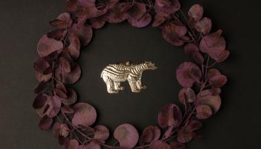 Pressed Silver Polar Bear