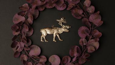 Pressed Silver Stag