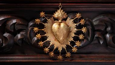 Gold Milagro Heart Locket